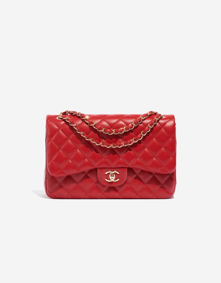 Chanel Timeless Jumbo Red Front  | Sell your designer bag on Saclab.com