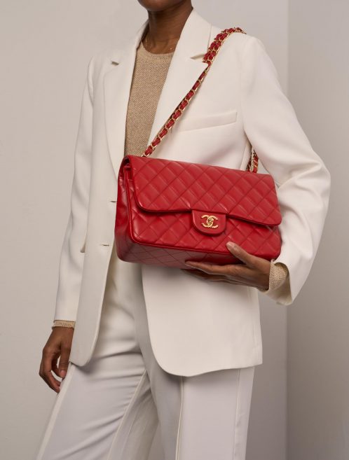 Chanel Timeless Jumbo Red Sizes Worn | Vendez votre sac de créateur sur Saclab.com