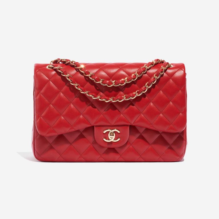 Chanel Timeless Jumbo Red Front  | Sell your designer bag on Saclab.com