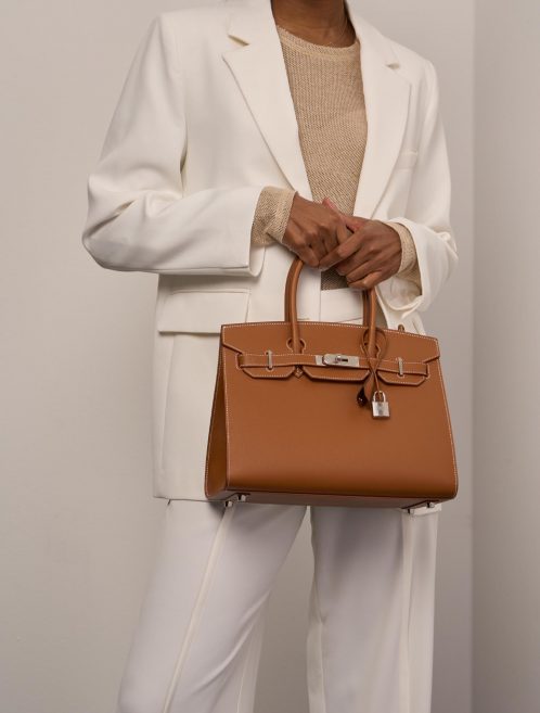 Hermès Birkin 30 Gold Sizes Worn | Sell your designer bag on Saclab.com
