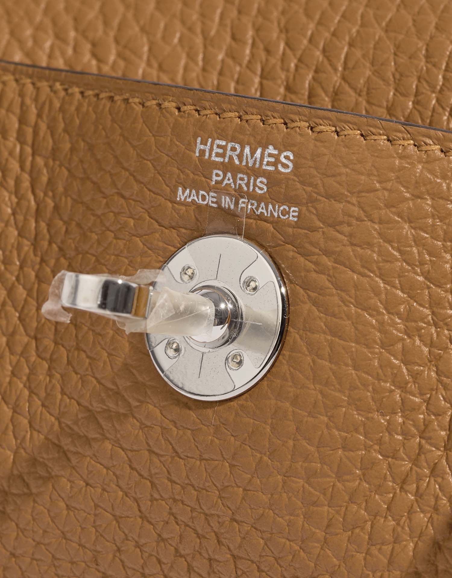 Hermès Lindy Mini Taurillon Clemence Biscuit