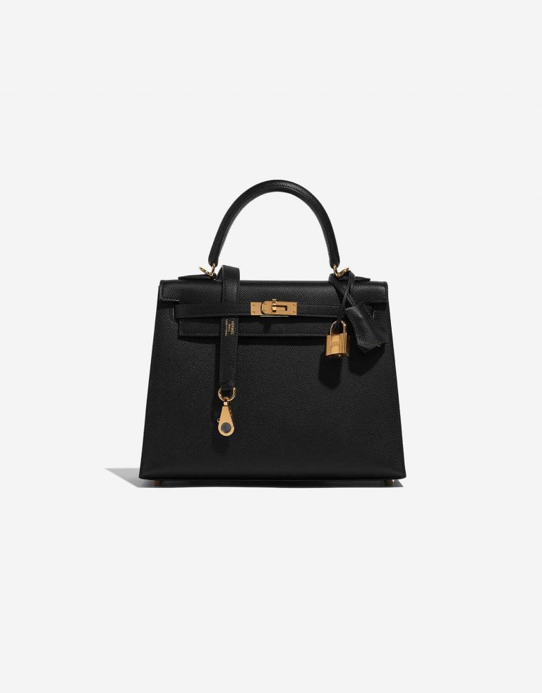 Hermès Kelly 25 Black Front  | Sell your designer bag on Saclab.com