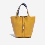 Hermès Picotin 18 JauneAmbre-Celeste 2F S | Sell your designer bag on Saclab.com
