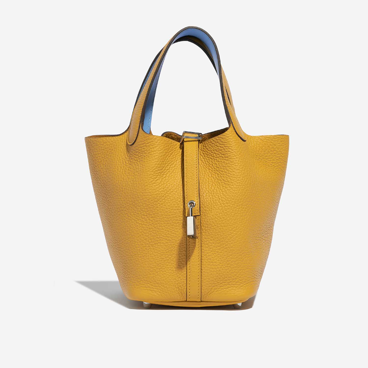 Hermès Picotin 18 JauneAmbre-Celeste 2F S | Sell your designer bag on Saclab.com