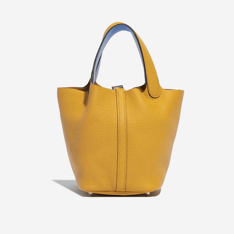 Hermès Picotin 18 JauneAmbre-Celeste 5B S | Vendre votre sac de créateur sur Saclab.com