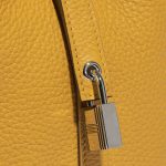 Hermès Picotin 18 JauneAmbre-Celeste Closing System  | Sell your designer bag on Saclab.com