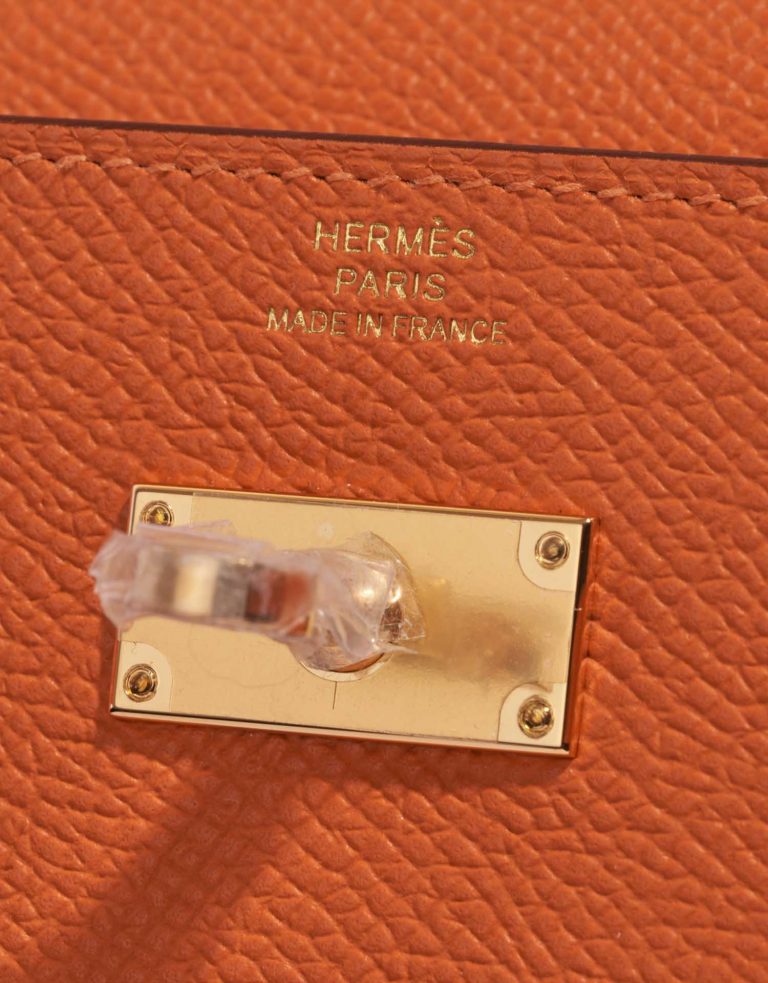 Hermès Kelly ToGo Orange Logo  | Sell your designer bag on Saclab.com