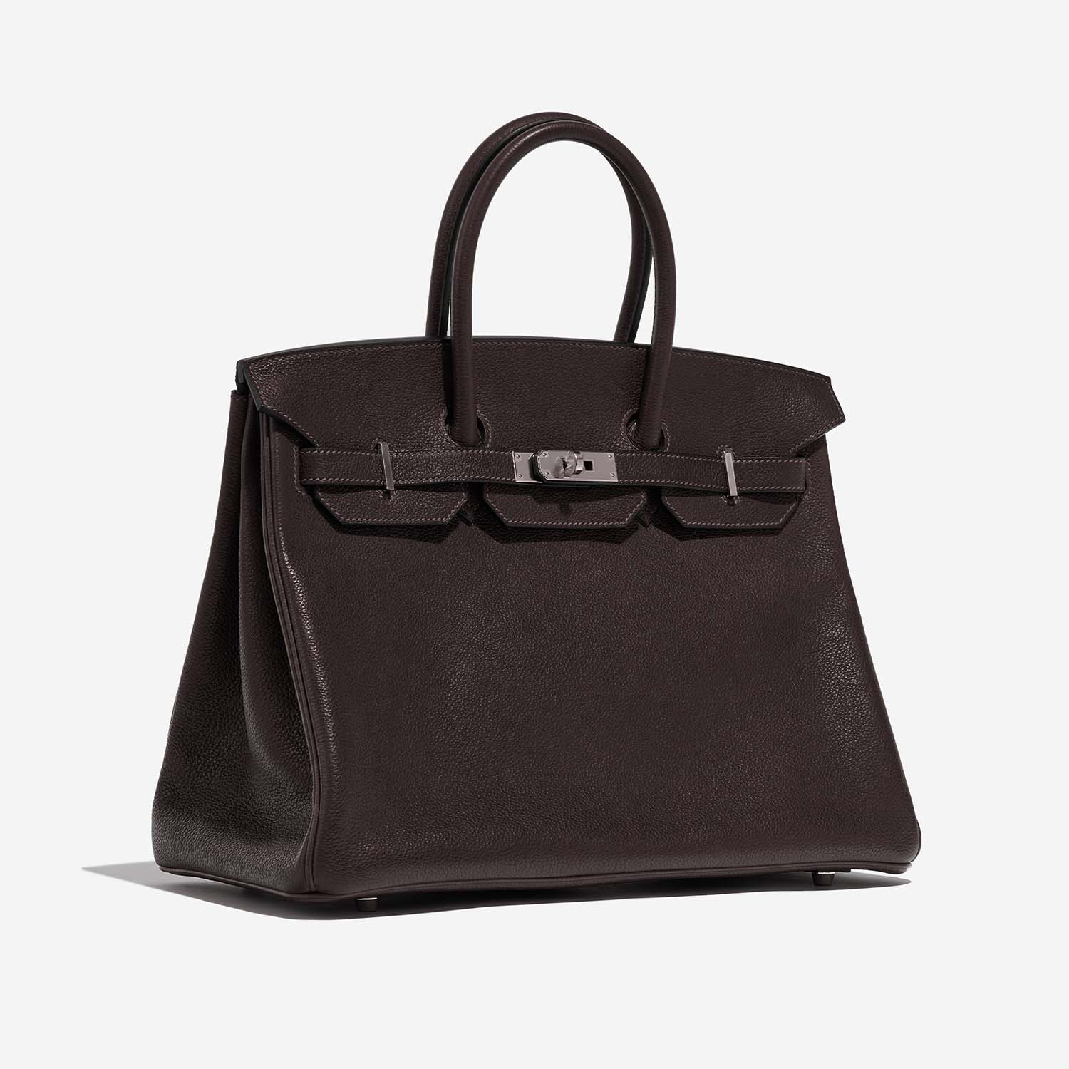 Hermès Birkin 35 Chocolate Side Front  | Sell your designer bag on Saclab.com