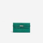 Hermès Kelly LongWallet VertVerone Front  | Sell your designer bag on Saclab.com