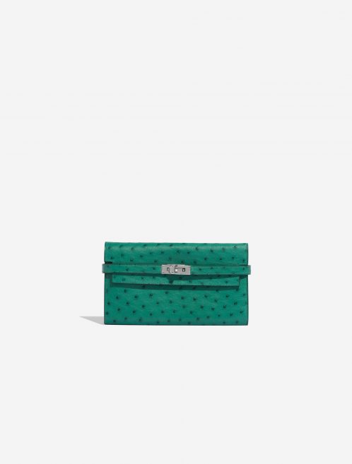 Hermès Kelly LongWallet VertVerone Front  | Sell your designer bag on Saclab.com
