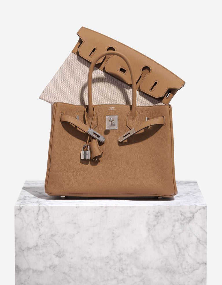 Hermès Birkin3in1 30 Bisquit-Ecru Front  | Sell your designer bag on Saclab.com