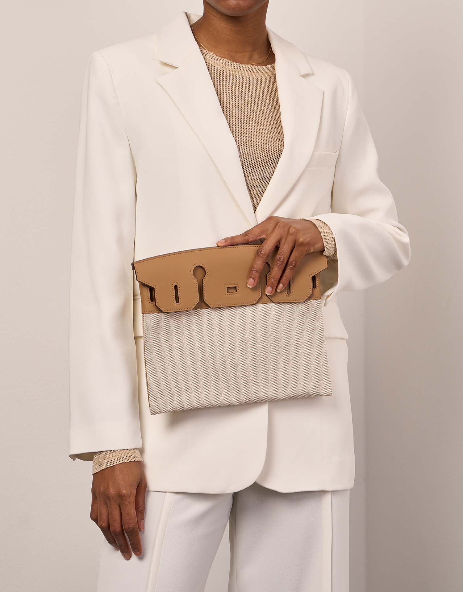 Hermès Birkin3in1 30 Bisquit-Ecru Sizes Worn| Sell your designer bag on Saclab.com