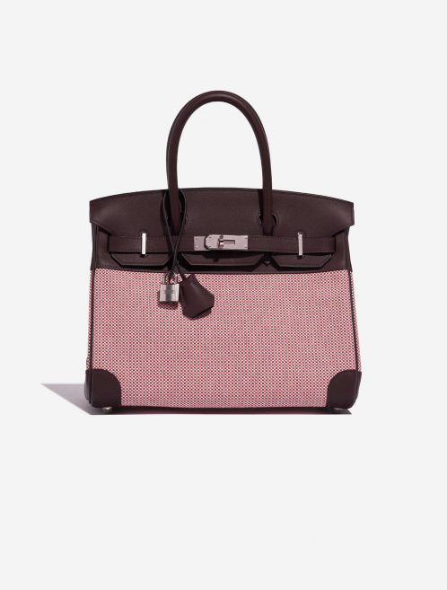 Hermès Birkin 30 Ecru-RougeSellier-Anemone-Brique Front  | Sell your designer bag on Saclab.com