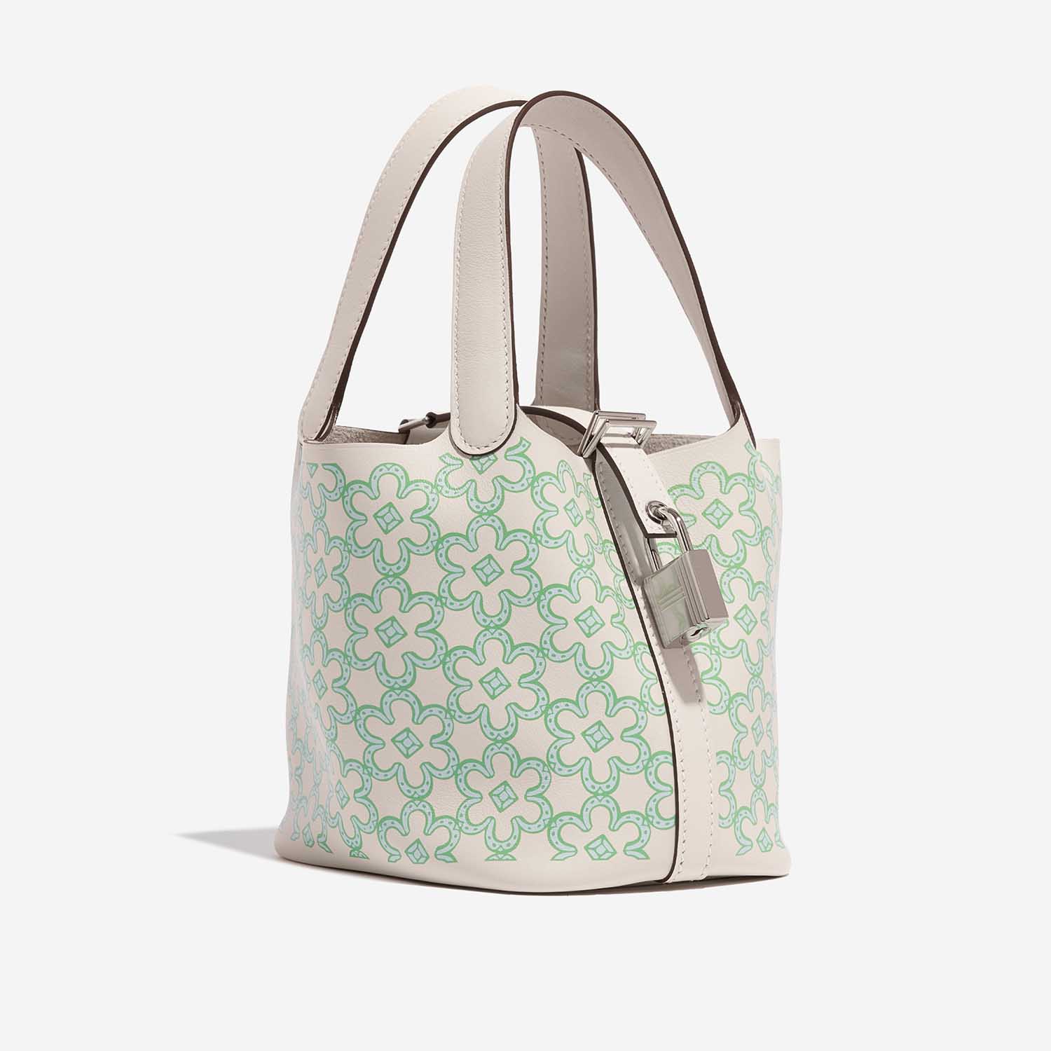 Hermès Picotin 14 Nata-Vert-Blanc Side Front | Vendez votre sac de créateur sur Saclab.com