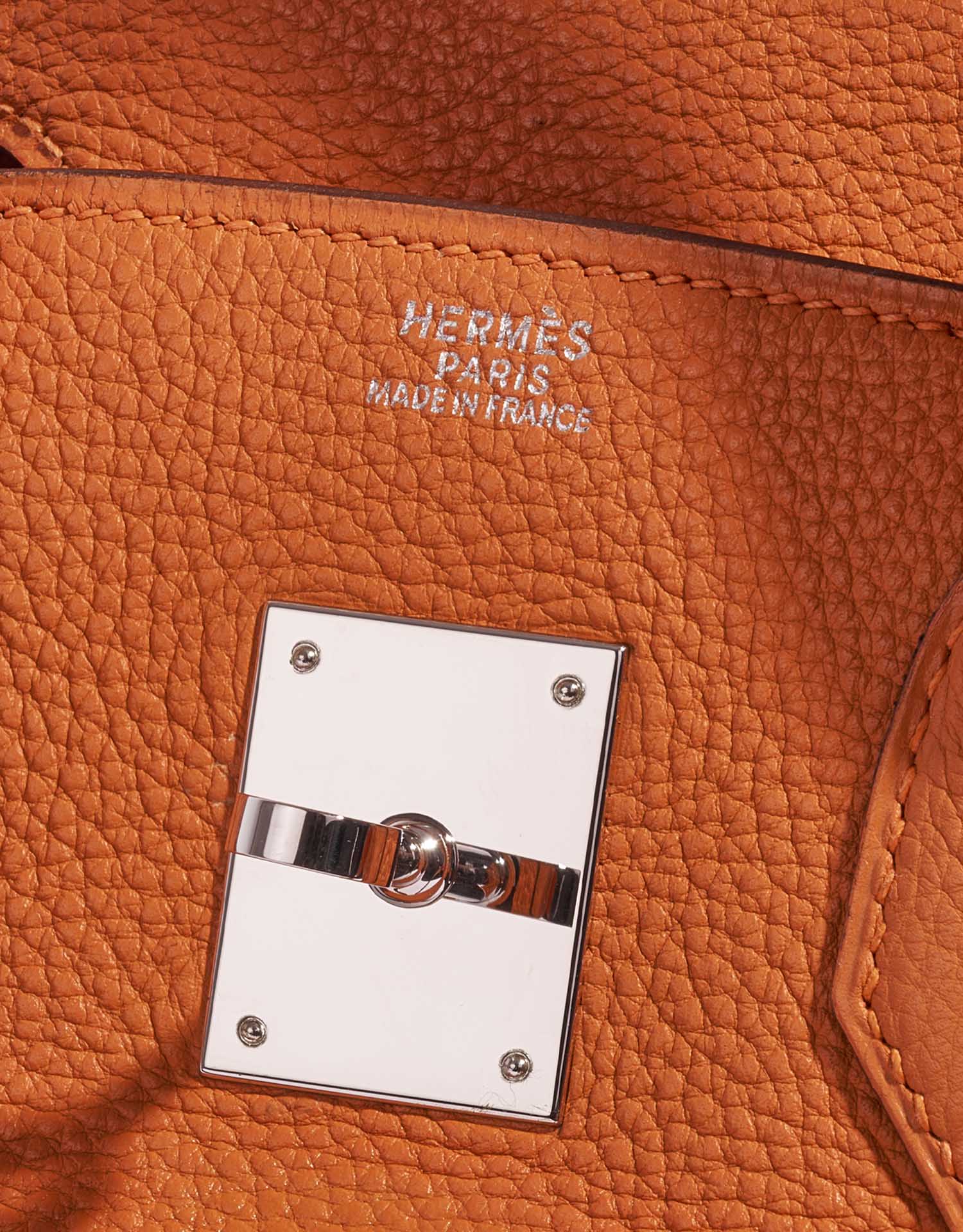 Hermès Birkin 30 Orange Logo  | Sell your designer bag on Saclab.com