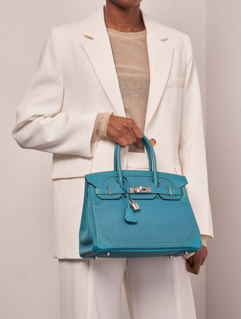 Hermès Birkin 30 Turquoise 1M | Vendez votre sac de créateur sur Saclab.com