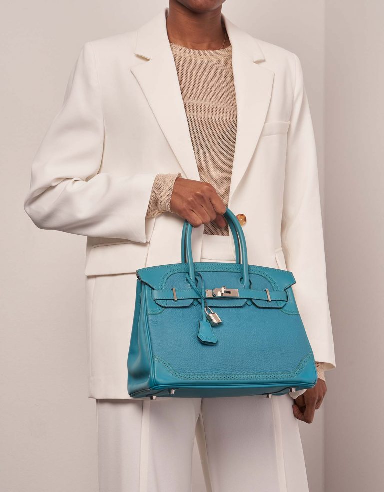Hermès Birkin 30 Turquoise 1M | Sell your designer bag on Saclab.com