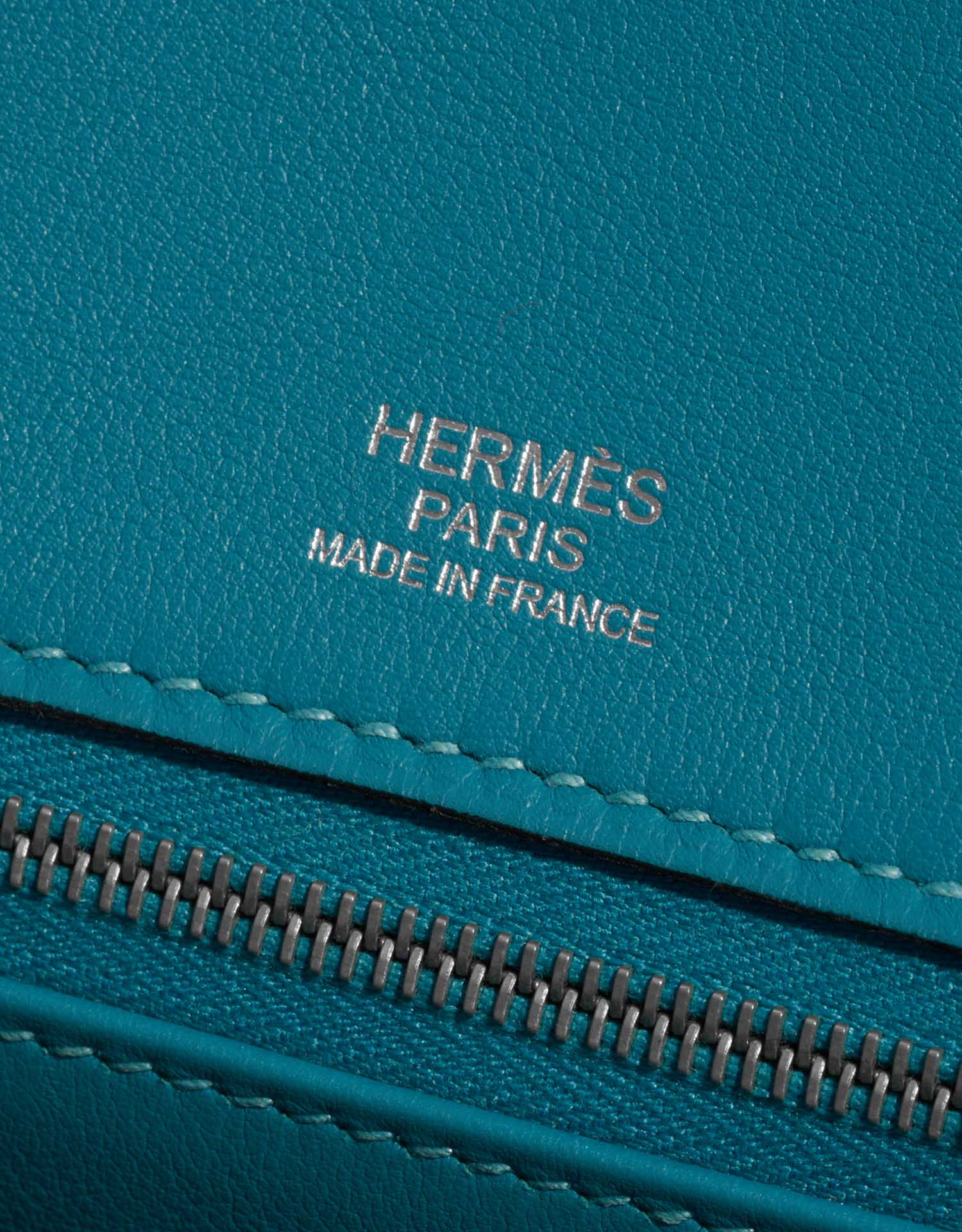 Hermès Birkin 30 Turquoise Logo  | Sell your designer bag on Saclab.com