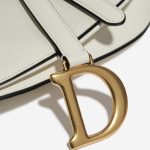 Dior Saddle Medium Cream Closing System  | Sell your designer bag on Saclab.com