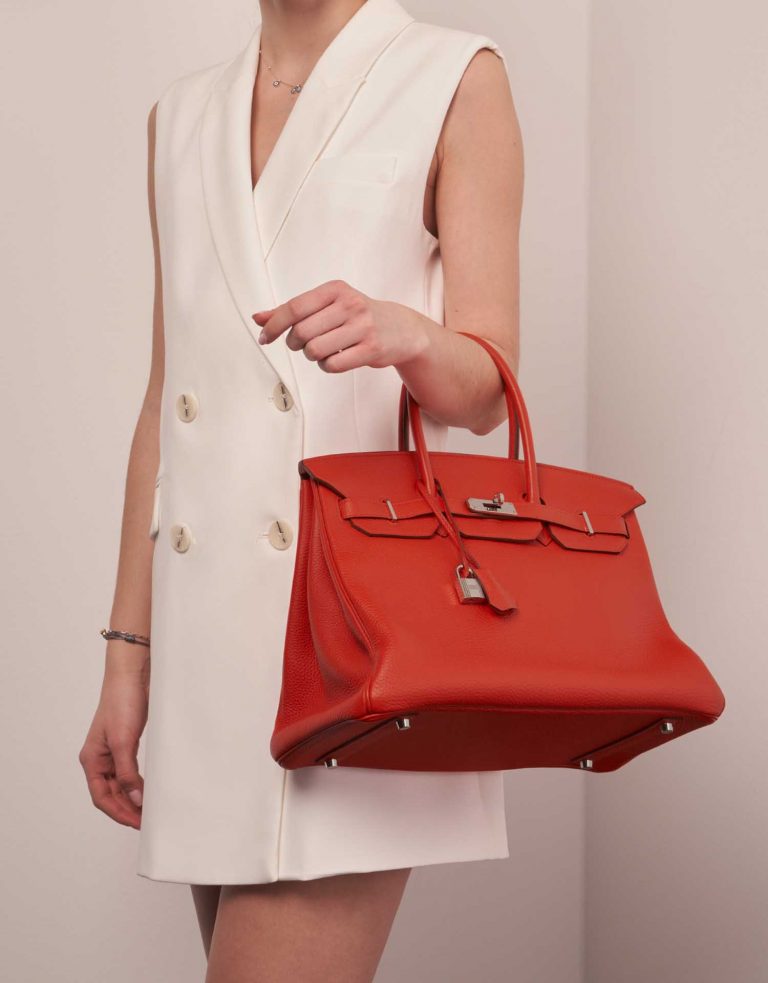 Hermès Birkin 35 RougeTomate 1M | Sell your designer bag on Saclab.com