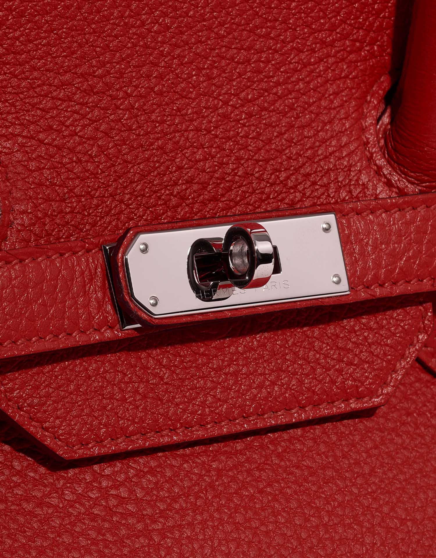 Hermès Birkin 35 RougeTomate Closing System  | Sell your designer bag on Saclab.com