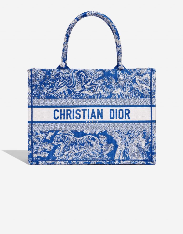 Dior BookTote Large Blue-White Front | Verkaufen Sie Ihre Designer-Tasche auf Saclab.com