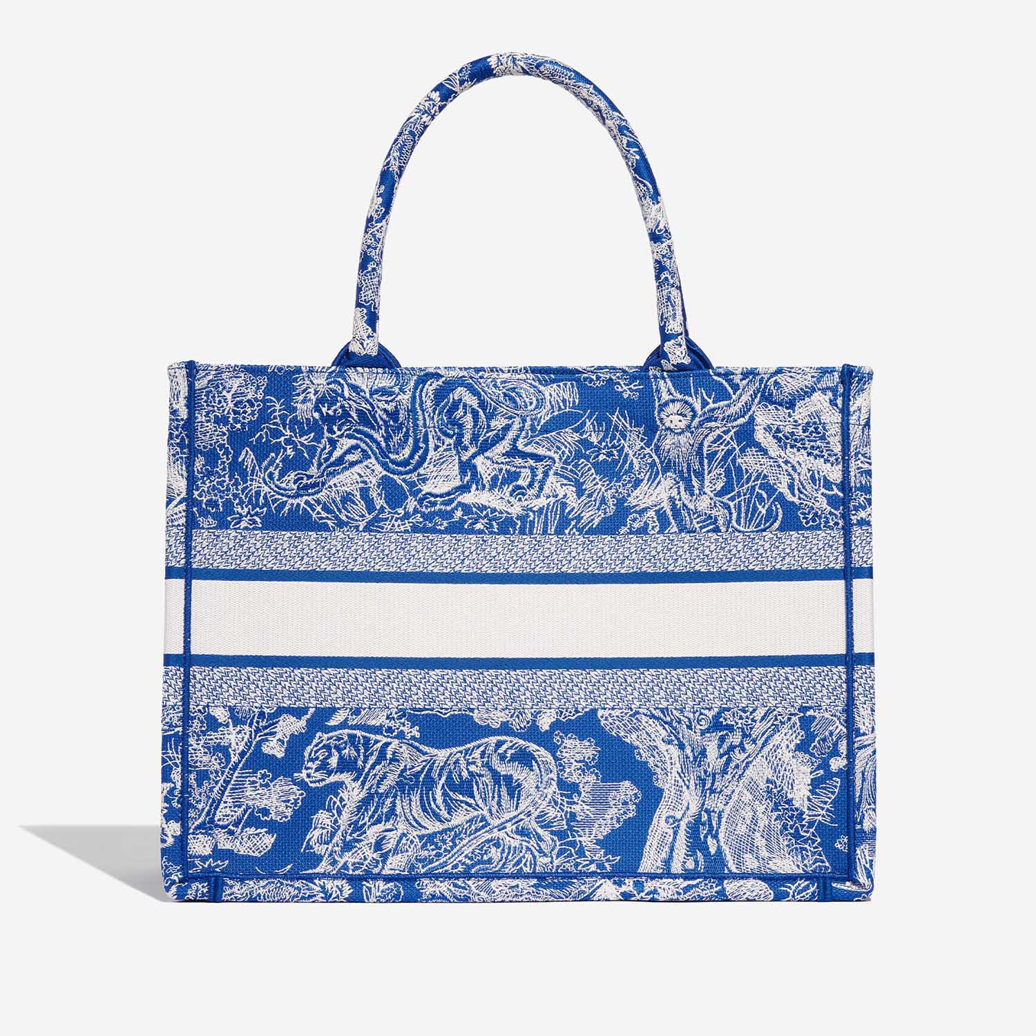 Dior BookTote Large Blue-White Back | Verkaufen Sie Ihre Designer-Tasche auf Saclab.com