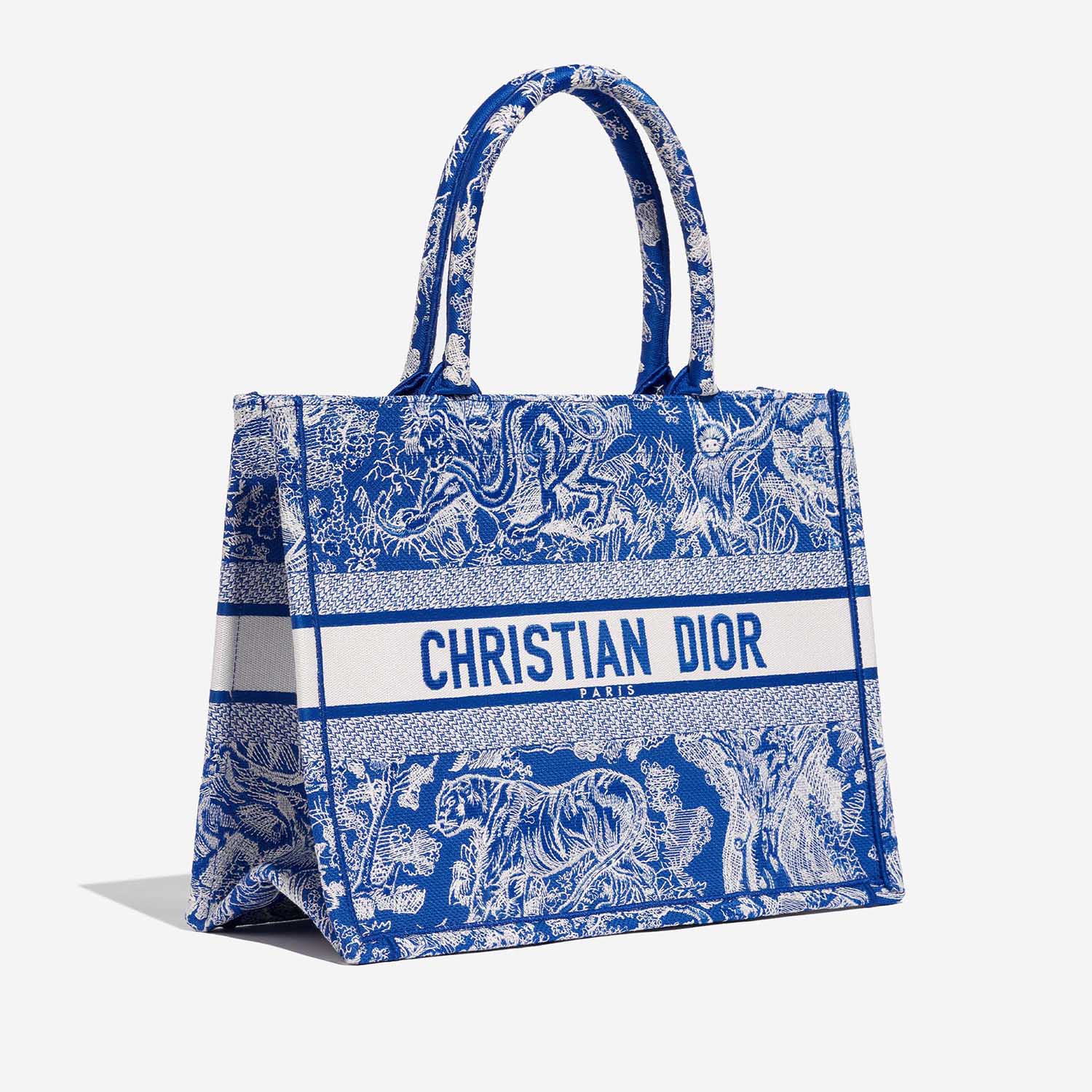 Dior BookTote Large Blue-White Side Front | Verkaufen Sie Ihre Designer-Tasche auf Saclab.com