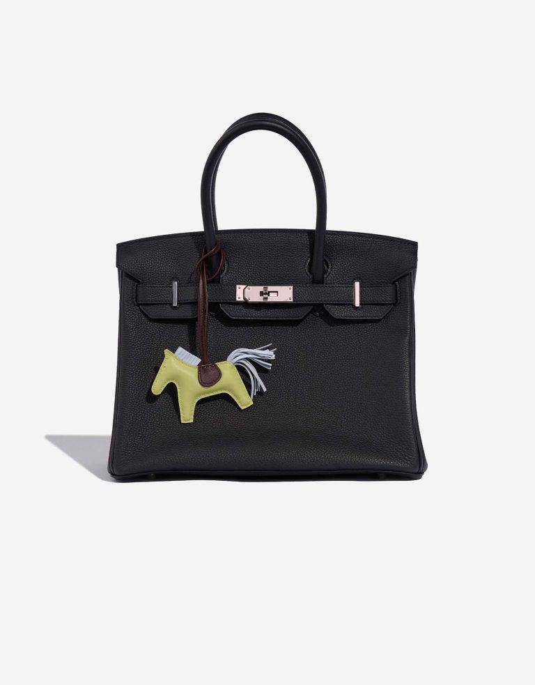 Hermès RodeoPM OneSize JauneBourgeon-BlueBrume-Chocolat Front  | Sell your designer bag on Saclab.com