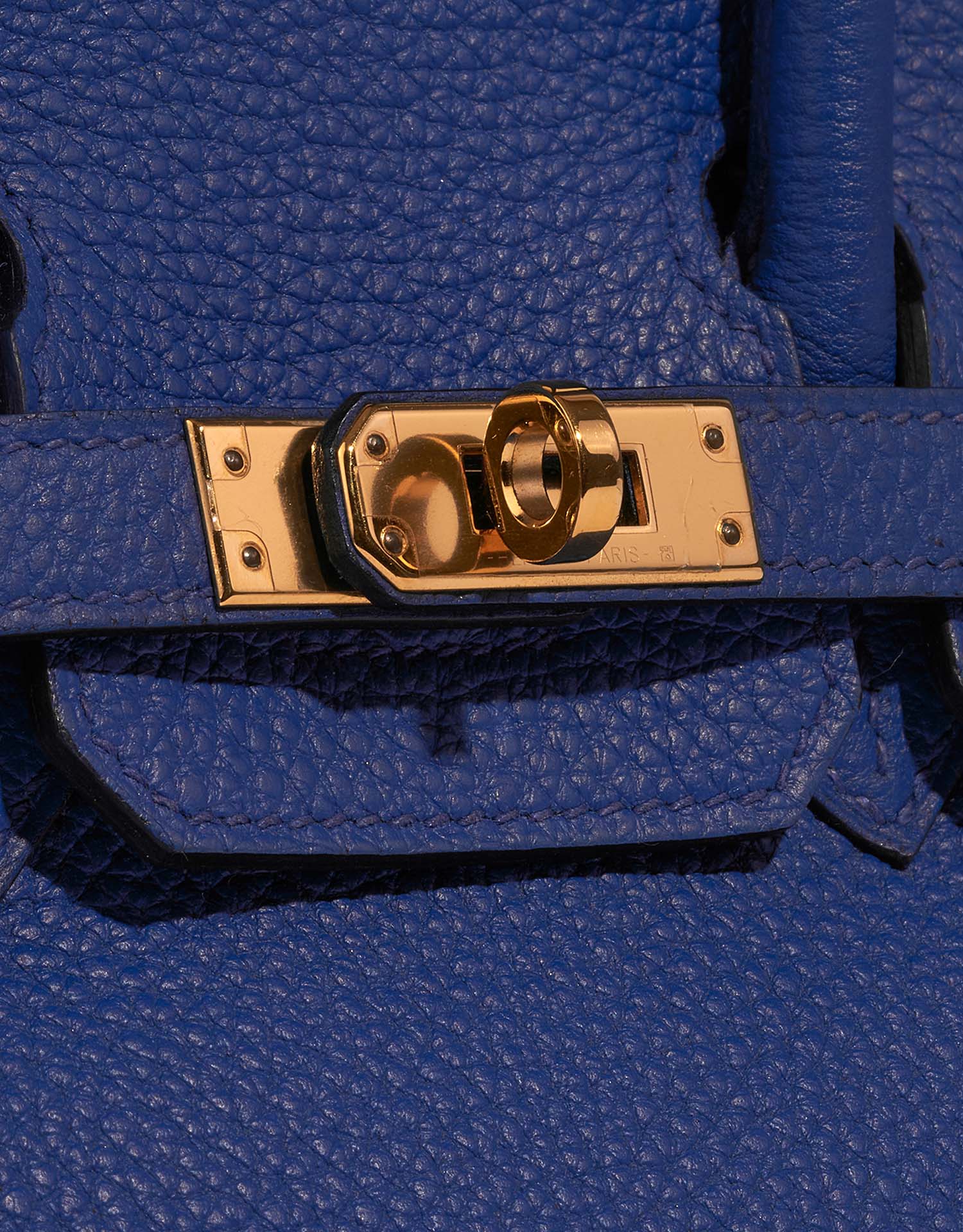 Hermès Birkin 25 BleuElectrique Closing System  | Sell your designer bag on Saclab.com