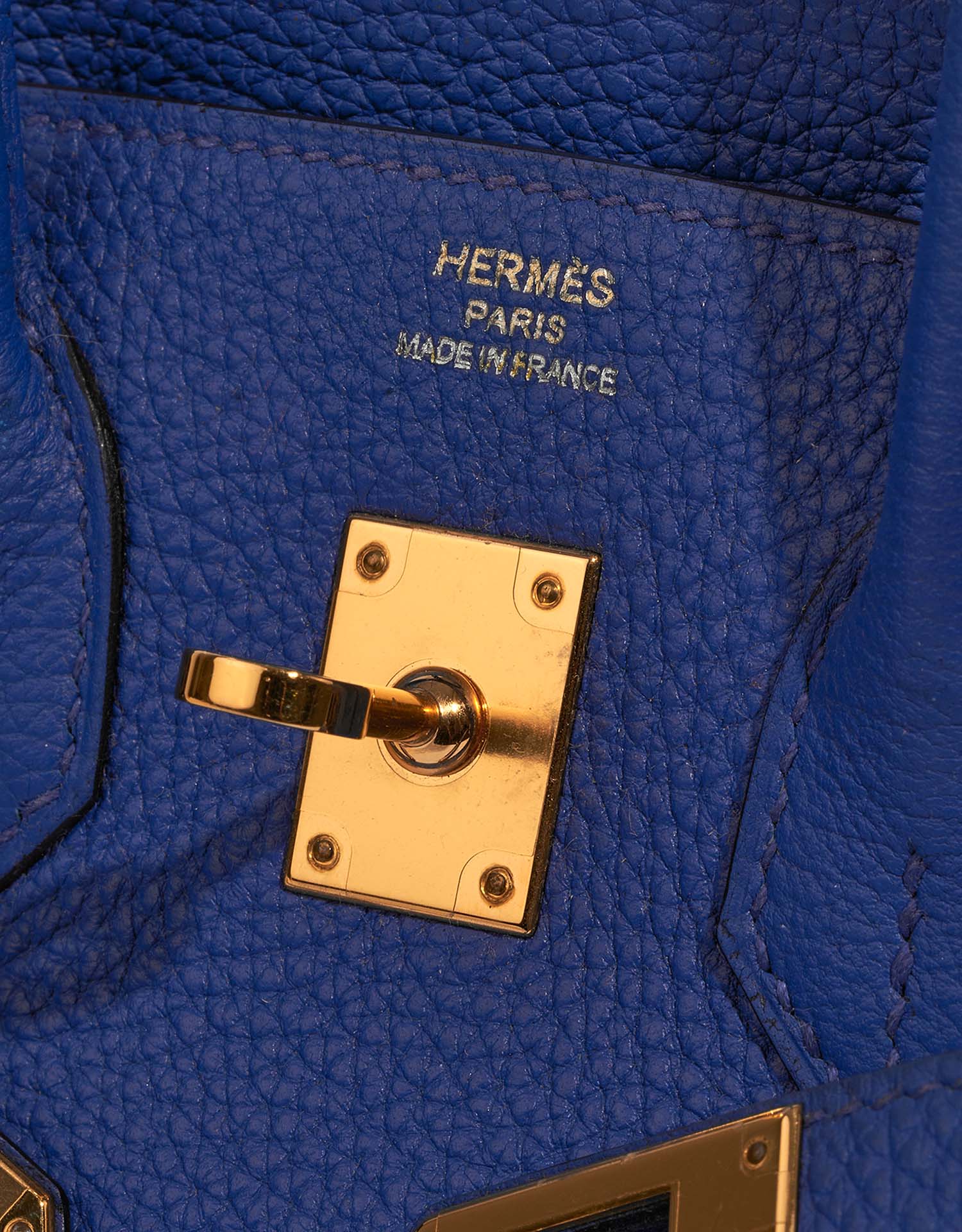Hermès Birkin 25 BleuElectrique Logo | Vendez votre sac de créateur sur Saclab.com