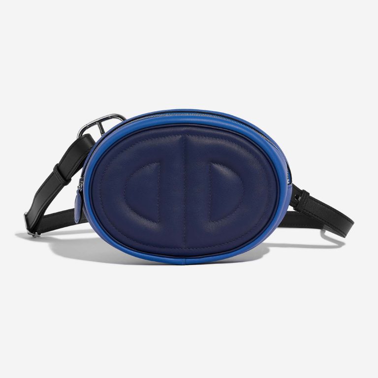 Hermès In-The-Loop BlueSaphir-BleuFrance-Black Front  | Sell your designer bag on Saclab.com