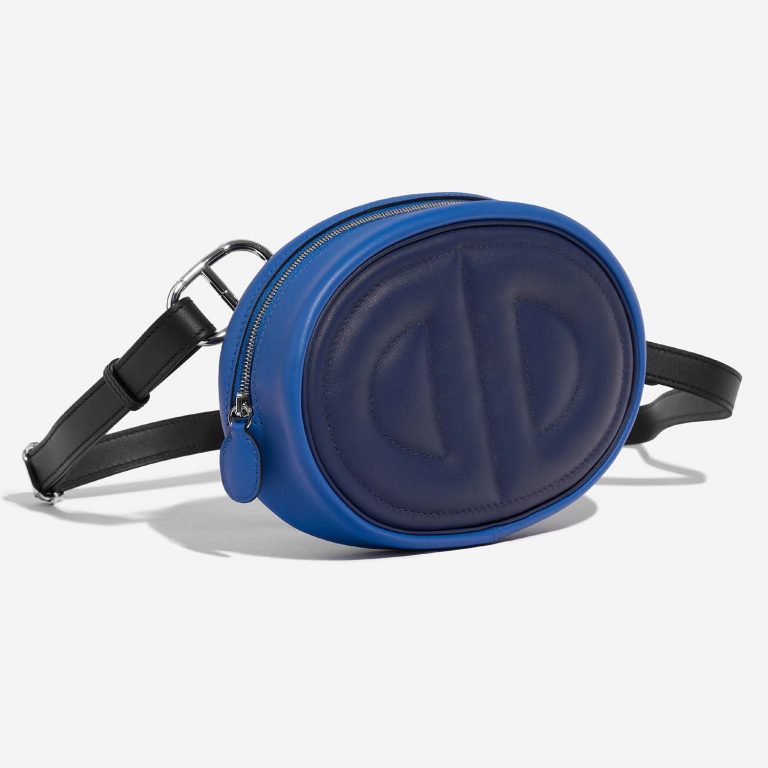 Hermès In-The-Loop BlueSaphir-BleuFrance-Black Side Front  | Sell your designer bag on Saclab.com