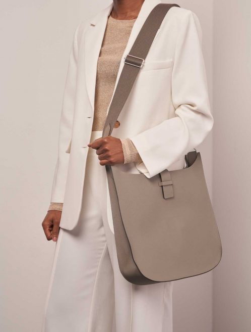 Hermès EvelyneSellier 33 GrisAsphalte-Etain 1M | Sell your designer bag on Saclab.com