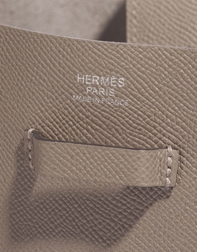 Hermès EvelyneSellier 33 GrisAsphalte-Etain Logo  | Sell your designer bag on Saclab.com