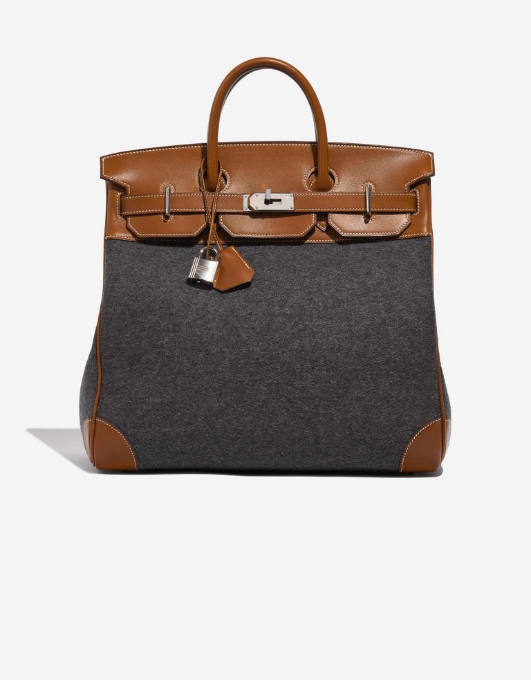 Hermès HautACourroies 40 GrisMoyen-Fauve 0F | Sell your designer bag on Saclab.com