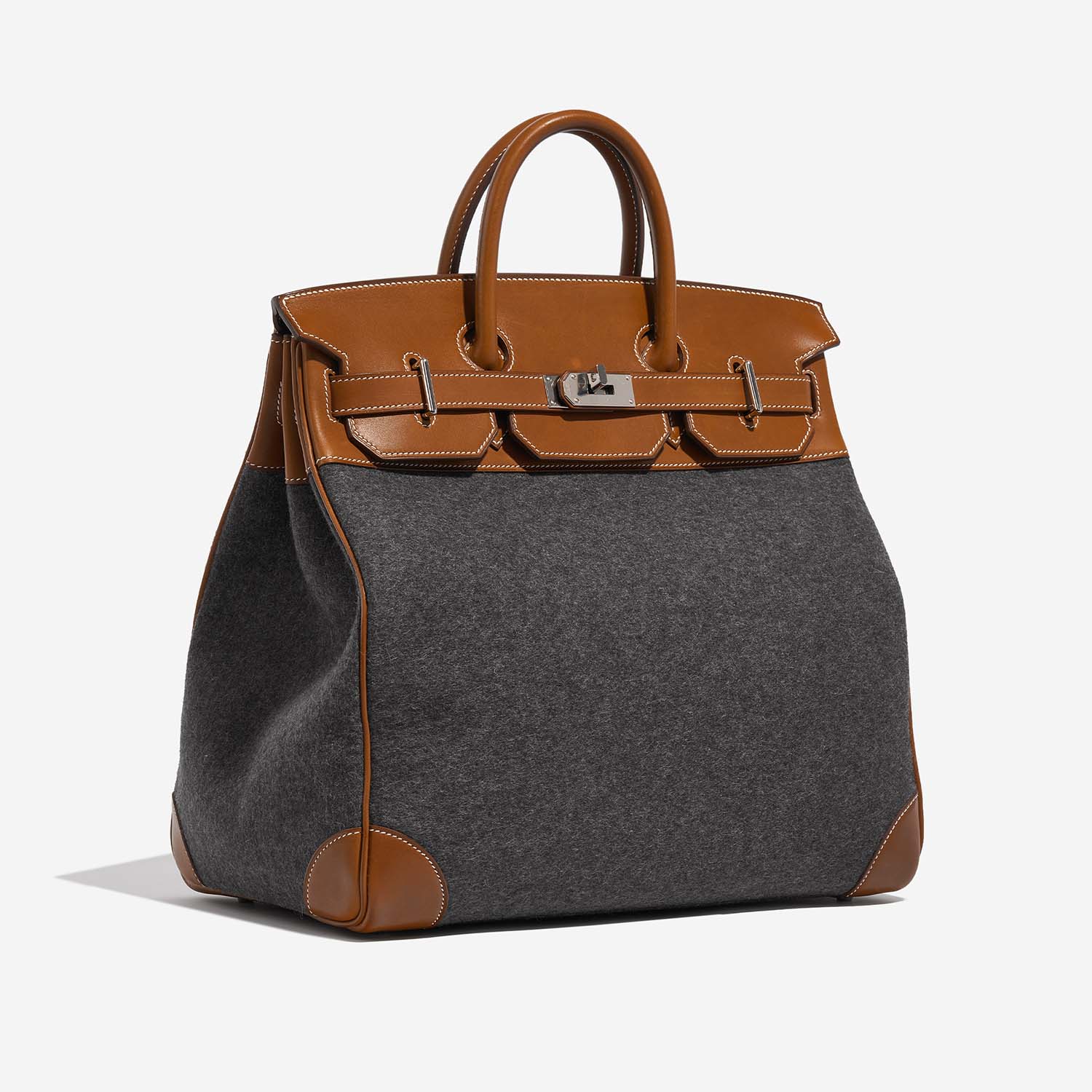 Hermès HautACourroies 40 GrisMoyen-Fauve 6SF S | Sell your designer bag on Saclab.com