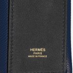 Hermès KellyPocketStrap Caban-BleuSaphir Logo  | Sell your designer bag on Saclab.com
