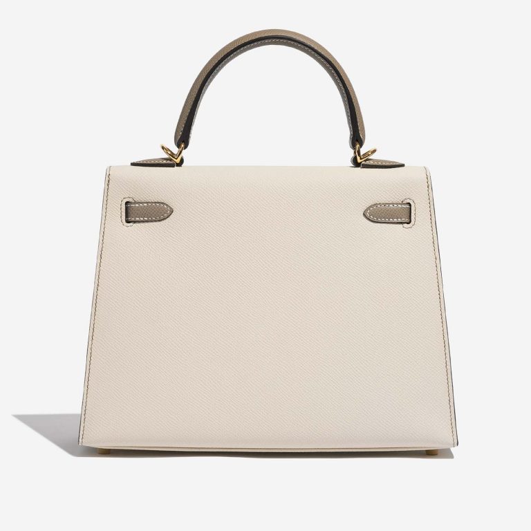 Hermès Kelly 25 Craie-GrisAsphalte 5B S | Sell your designer bag on Saclab.com