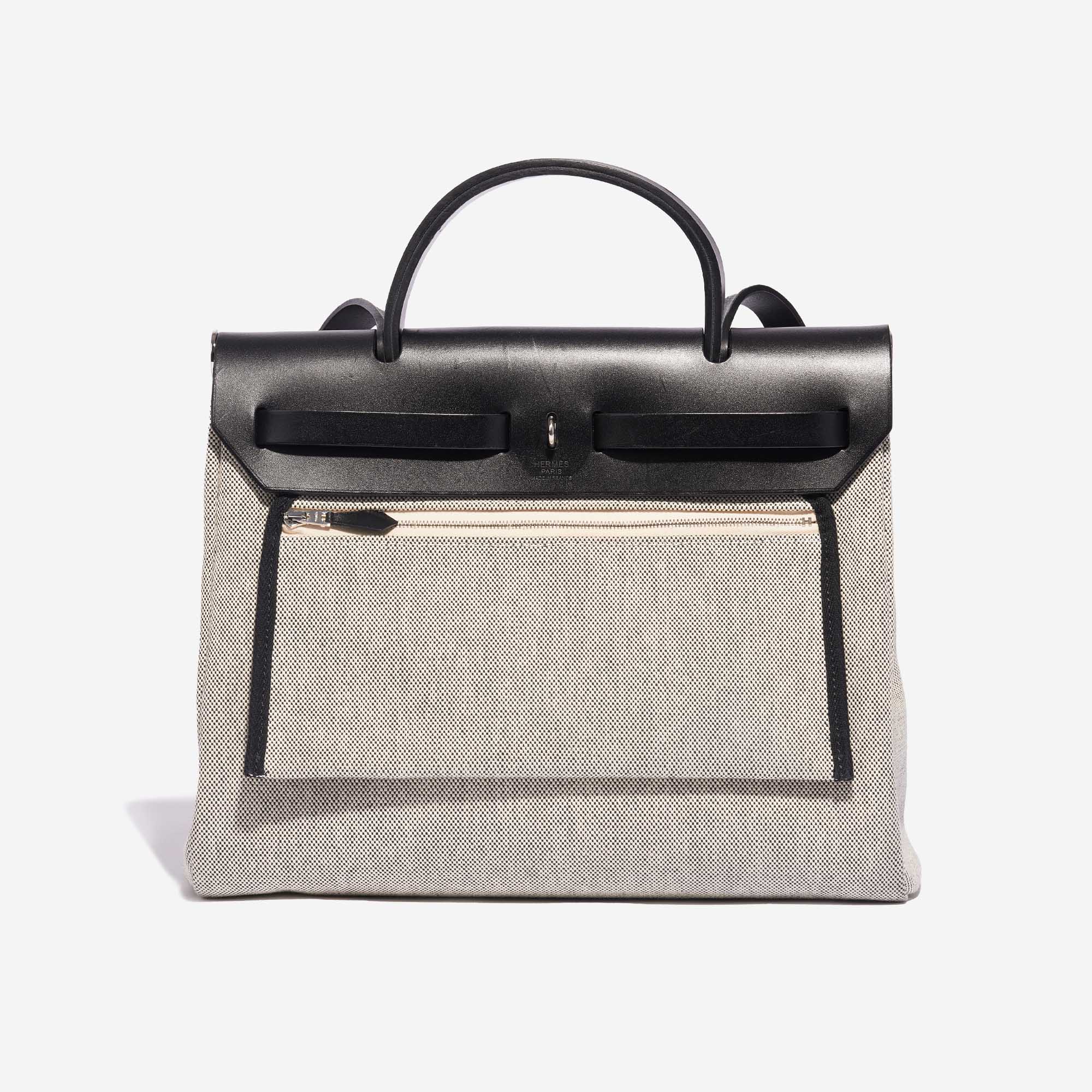 Hermès Herbag 31 Black-Ecru Back  | Sell your designer bag on Saclab.com