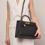 Hermès Kelly 32 Black 1M | Sell your designer bag on Saclab.com