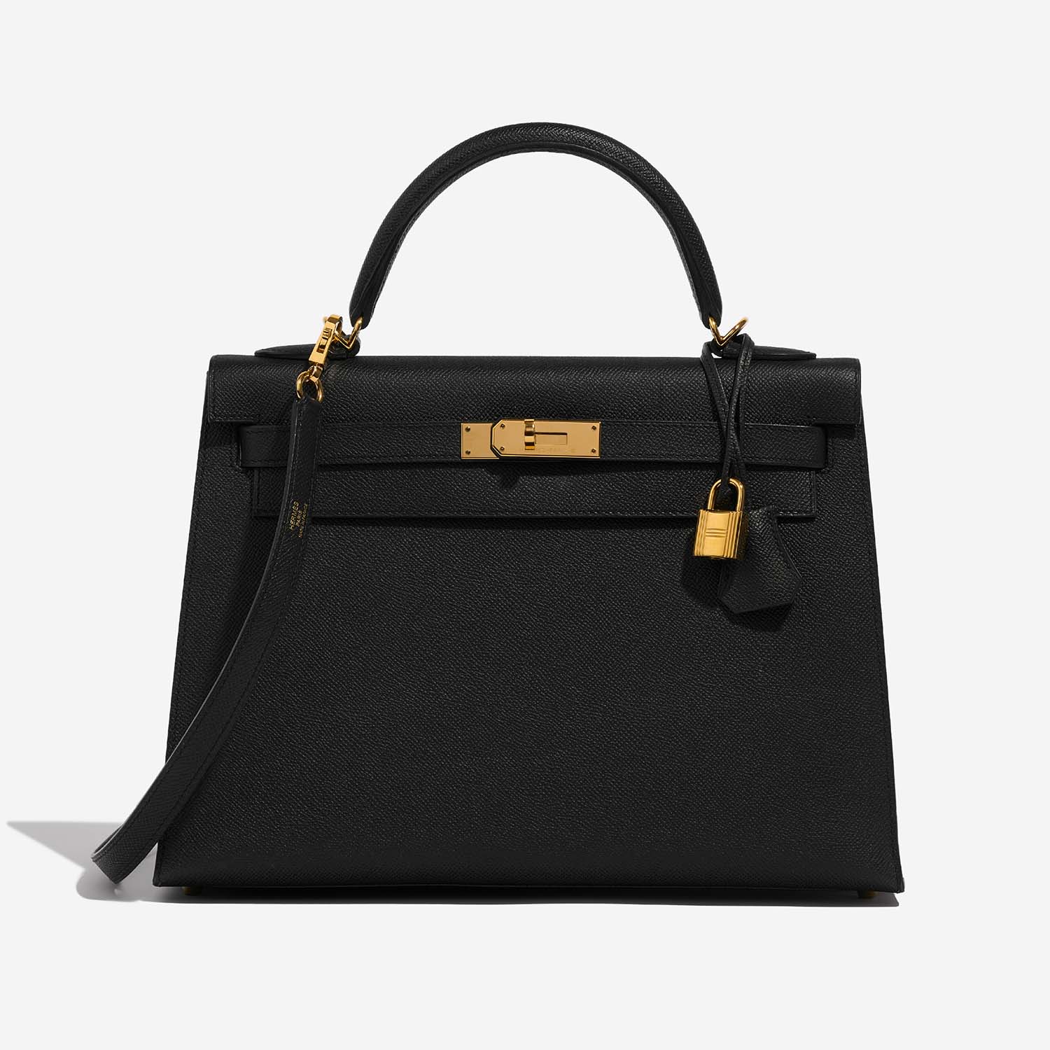 Hermès Kelly 32 Black 2F S | Sell your designer bag on Saclab.com