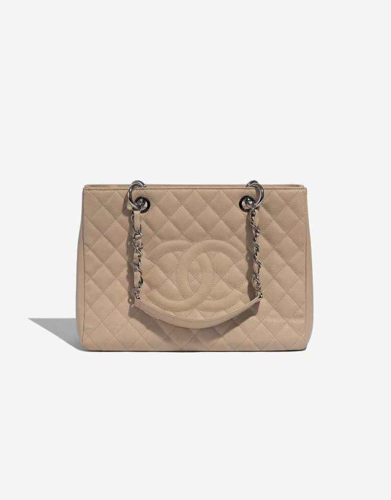Chanel ShoppingTote Grand Beige Front  | Sell your designer bag on Saclab.com