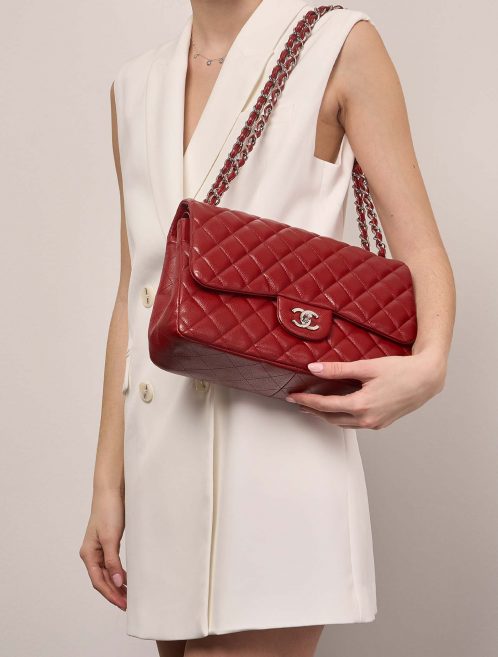 Chanel Timeless Jumbo Red Sizes Worn | Vendez votre sac de créateur sur Saclab.com