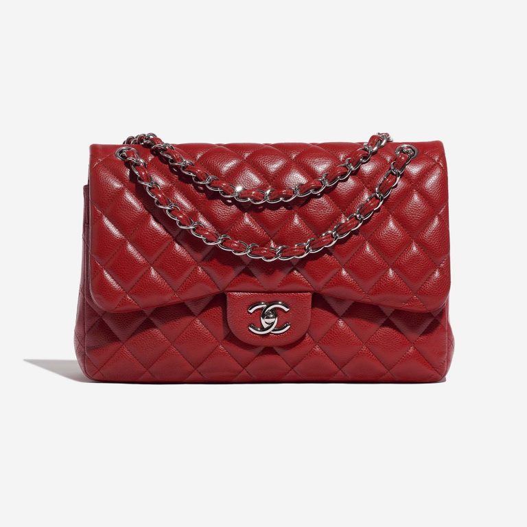 Chanel Timeless Jumbo Red Front  | Sell your designer bag on Saclab.com