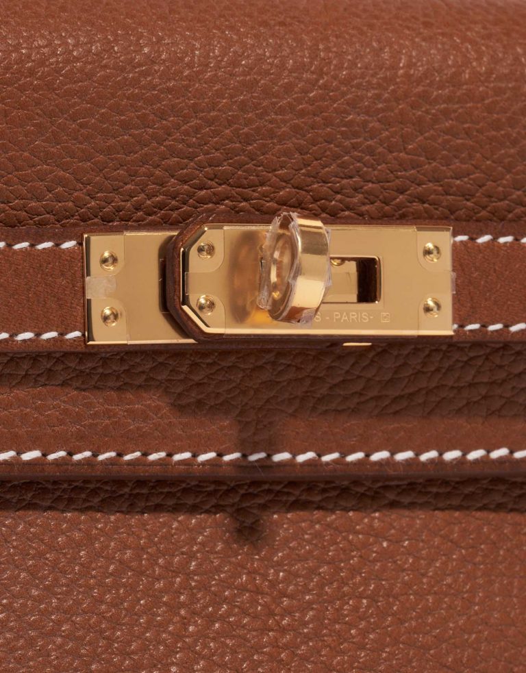 Hermès Kelly 25 Fauve Closing System  | Sell your designer bag on Saclab.com