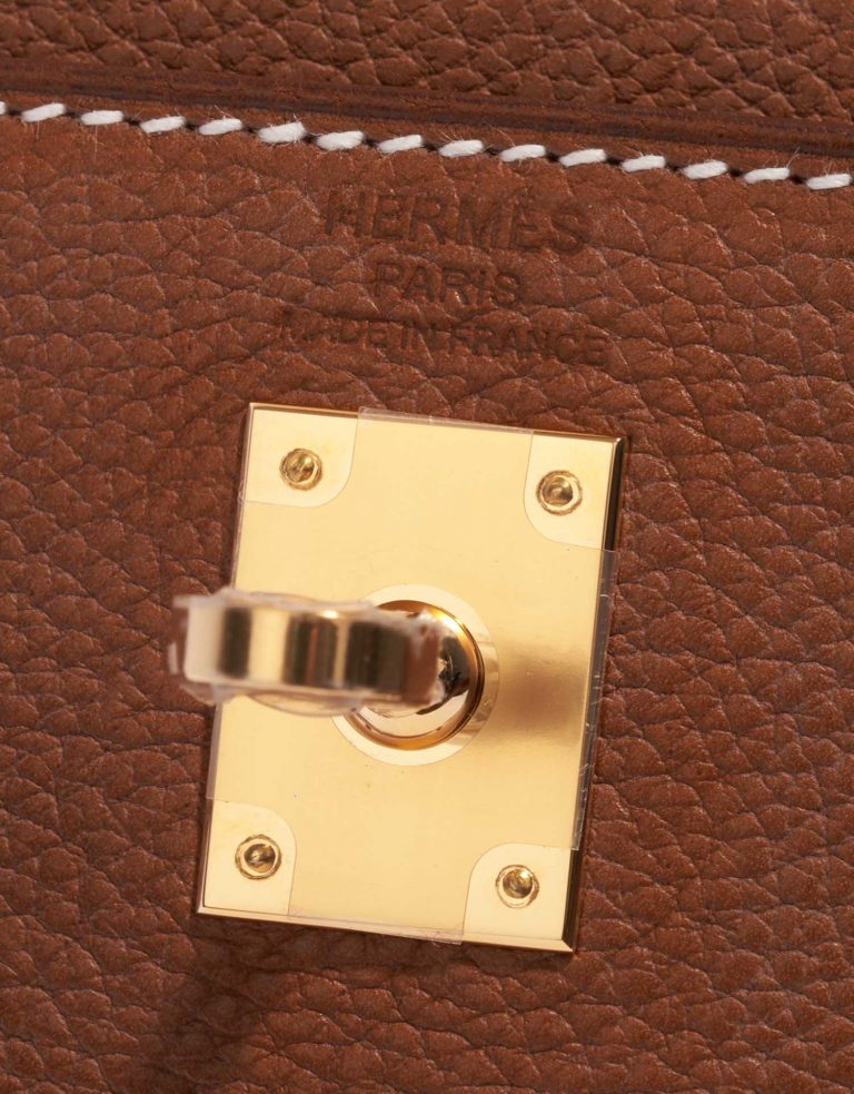 Hermès Kelly 25 Fauve Logo  | Sell your designer bag on Saclab.com