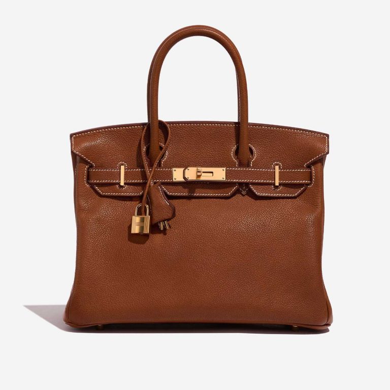 Pre-owned Hermès bag Birkin 30 Barenia Faubourg Fauve Brown | Sell your designer bag on Saclab.com