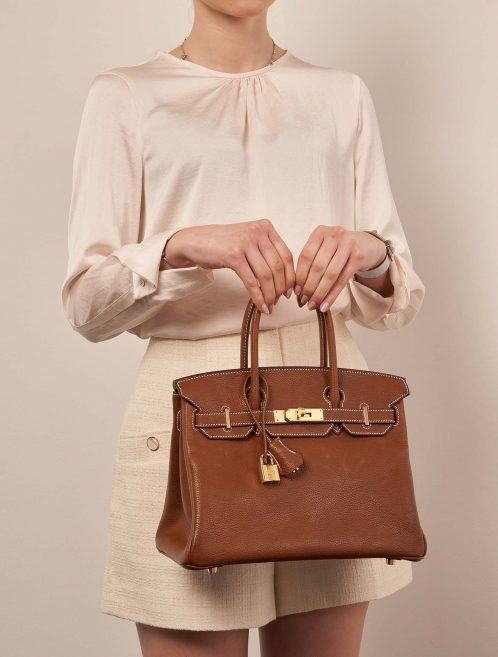 Hermès Birkin 30 Fauve Sizes Worn | Sell your designer bag on Saclab.com