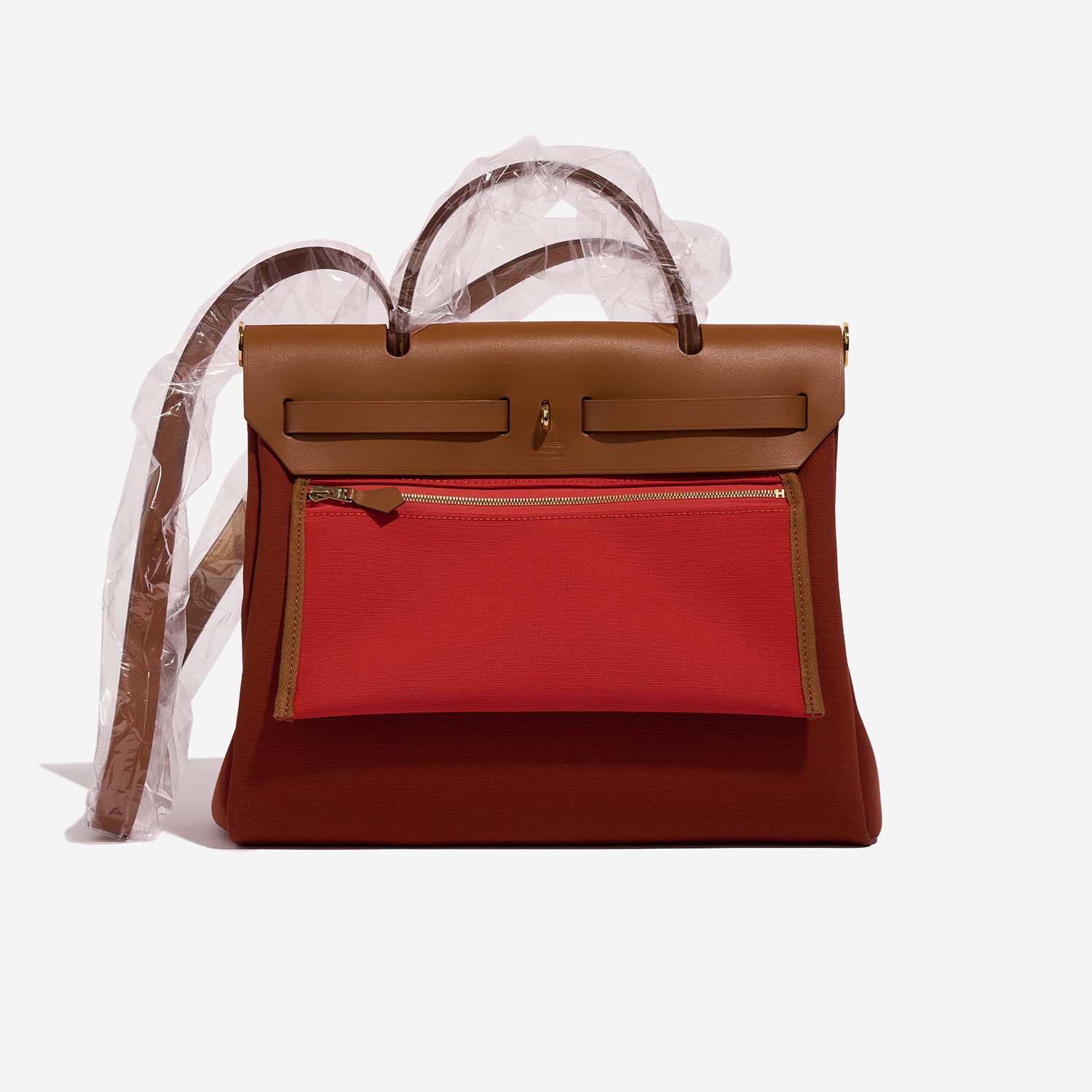 Hermès Herbag 31 Cuivre-Mecan-Fauve Back  | Sell your designer bag on Saclab.com
